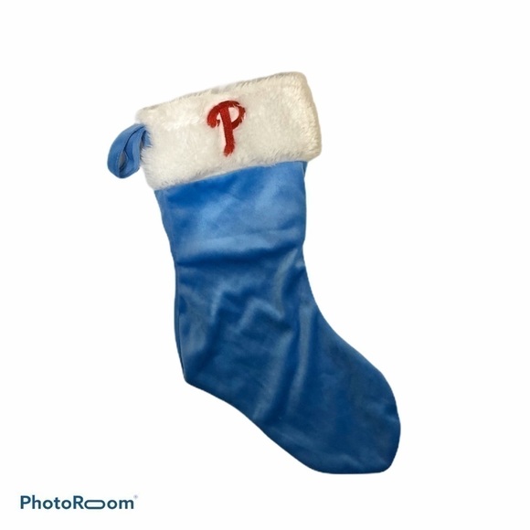 Philadelphia Phillies Christmas Stocking Blue - Picture 1 of 3